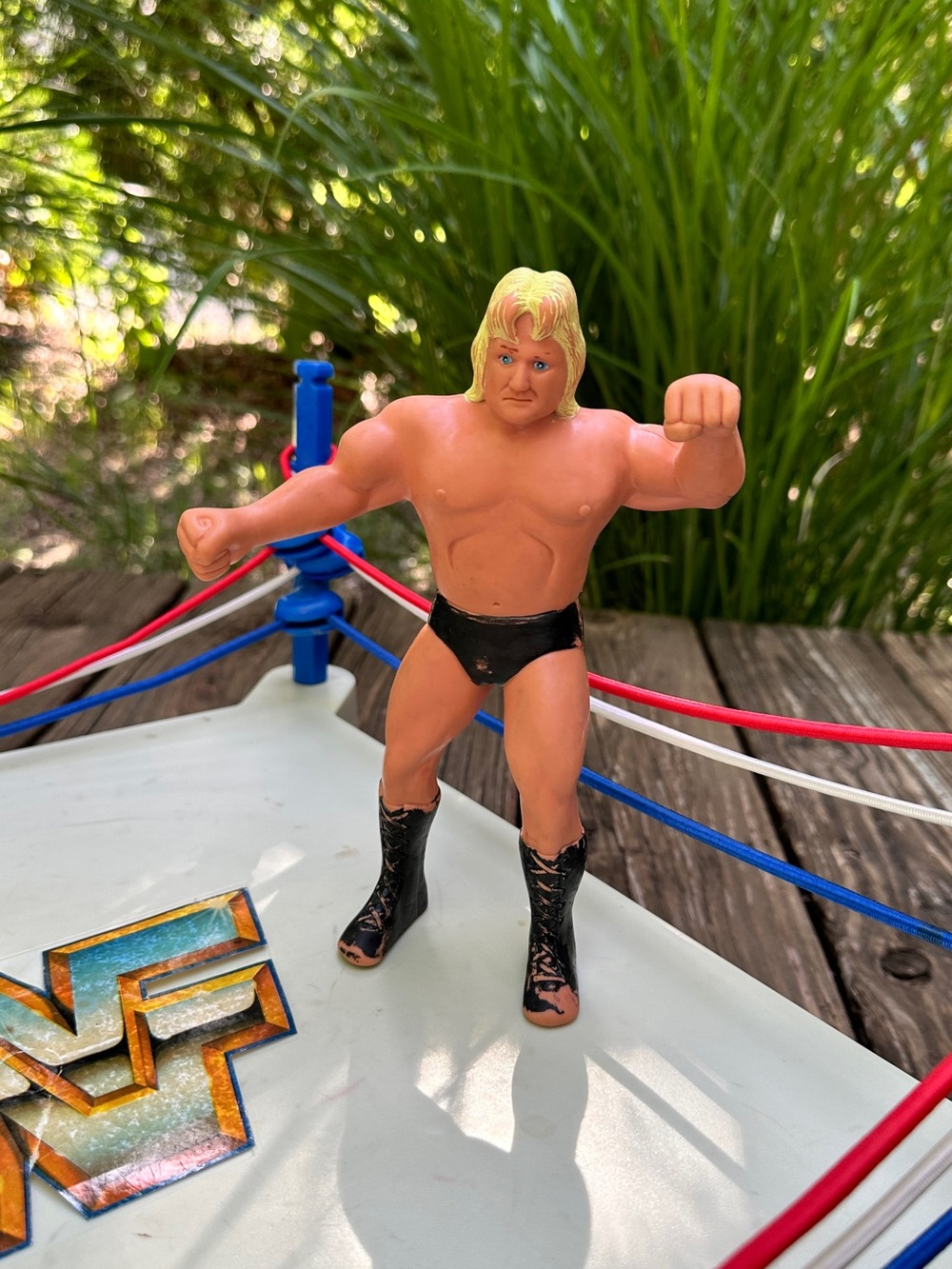 Vintage 1985 LJN WWF WWE Greg The Hammer Valentine Wrestling Action Figure